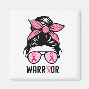 Unterstützung von Squad Messy Bun Pink Krieger Bru Magnet