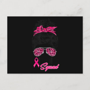 Unterstützung von Squad Messy Bun Pink Krieger Bru Postkarte