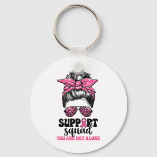 Unterstützung von Squad Messy Bun Pink Krieger Bru Schlüsselanhänger
