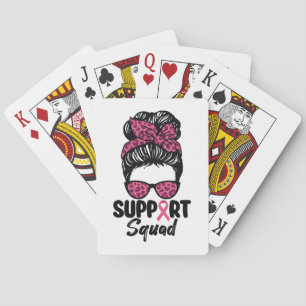 Unterstützung von Squad Messy Bun Pink Krieger Bru Spielkarten