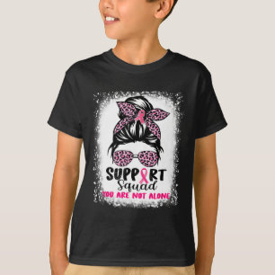 Unterstützung von Squad Messy Bun Pink Krieger Bru T-Shirt