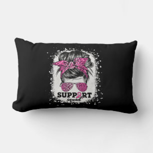 Unterstützung von Squad Messy Bun Pink Ribbon Brus Lendenkissen