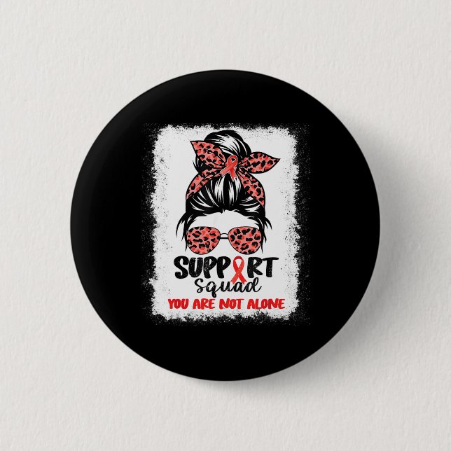 Unterstützung von Squad Messy Bun Red Warrior Bloo Button (Vorderseite)