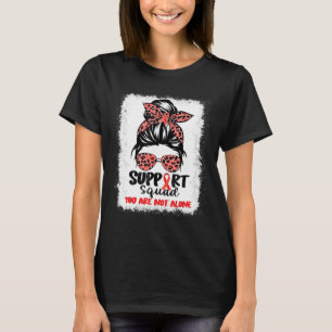 Unterstützung von Squad Messy Bun Red Warrior Bloo T-Shirt