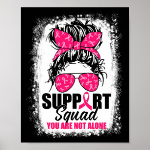 Unterstützung von Squad Messy Bun Warrior Breast C Poster