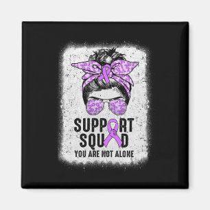 Unterstützung von Squad Messy Bun Warrior Lila Epi Magnet