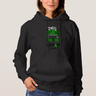 Unterstützung von Squad Messy Bun Warrior Scoliose Hoodie