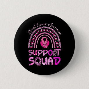 Unterstützung von Squad Pink Rainbow Leopard Brust Button