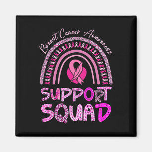 Unterstützung von Squad Pink Rainbow Leopard Brust Magnet
