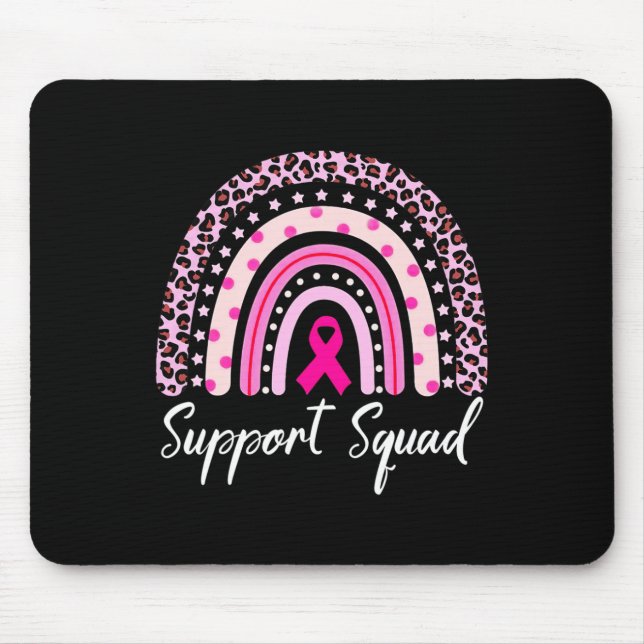 Unterstützung von Squad Pink Rainbow Leopard Brust Mousepad (Vorne)