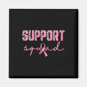 Unterstützung von Squad Pink Ribbon Leopard Brustk Magnet