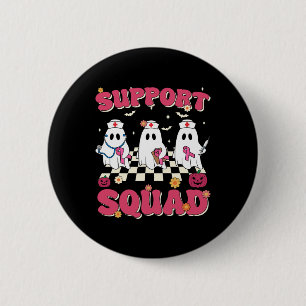 Unterstützung von Squad Retro Groovy Nurse Brustkr Button