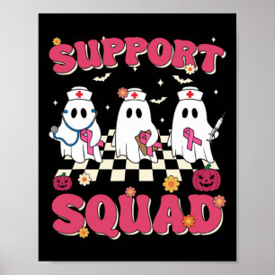 Unterstützung von Squad Retro Groovy Nurse Brustkr Poster