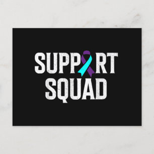 Unterstützung von Squad zur Unterstützung der Suiz Postkarte