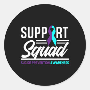 Unterstützung von Squad zur Unterstützung der Suiz Runder Aufkleber