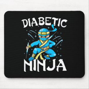 Unterstützung von T1d Diabetikern Ninja Typ 1 Diab Mousepad