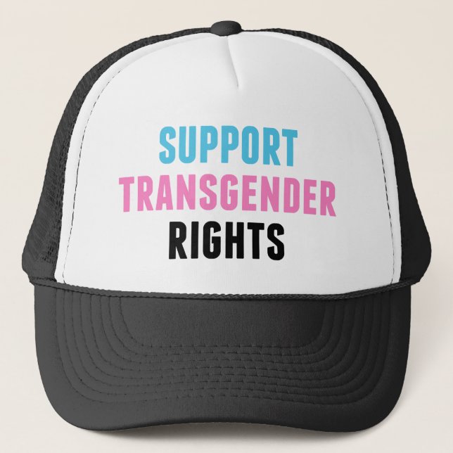 Unterstützung von Transgender-Rechten Truckerkappe (Vorderseite)