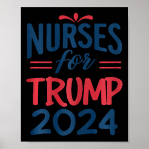 Unterstützung von Trump 2024 für die Wiederwahl vo Poster