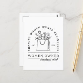 Unterstützung von Unternehmen in Frauenbesitz Postkarte