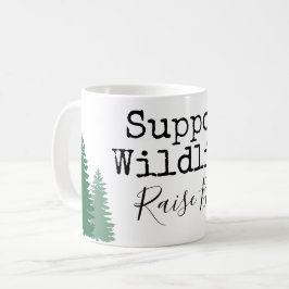 Unterstützung von Wildtieren, Heben von Jungen. Kaffeetasse