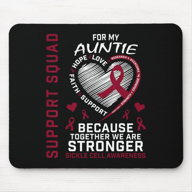 Unterstützungsgruppe für Sichelzellanämie Shirt Tu Mousepad (Vorne)