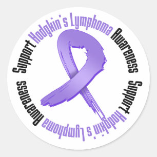 UnterstützungsHodgkins Lymphom-Bewusstsein Runder Aufkleber