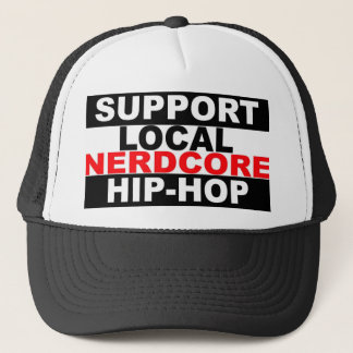 Unterstützungslokaler Nerdcore Hip-Hop-Hut Truckerkappe