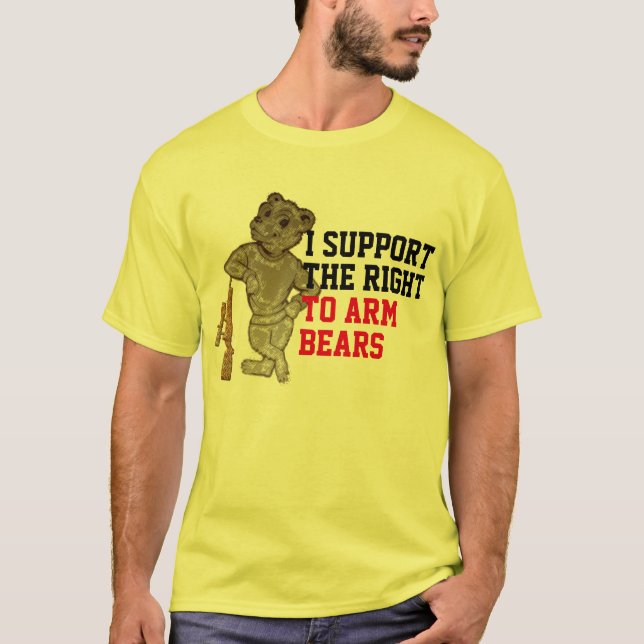 Unterstützungsrecht auf witzige Shirts für Waffen (Vorderseite)