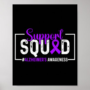 Unterstützungsteam Alzheimer-Bewusstseinsmonat Lil Poster