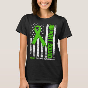 Unterstützungsteam amerikanische Flagge grünes Ban T-Shirt