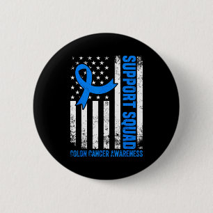 Unterstützungsteam amerikanische Flagge USA Darmkr Button