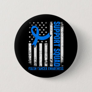 Unterstützungsteam Amerikanische Flagge USA Darmkr Button