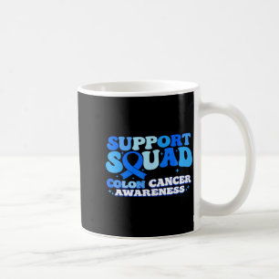 Unterstützungsteam Darmkrebsbewusstsein kolorektal Kaffeetasse