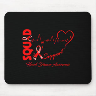Unterstützungsteam für Herzkrankheiten-Bewusstsein Mousepad