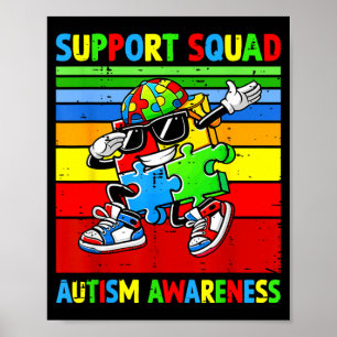 Unterstützungsteam für Männer Frauen Jungen Kinder Poster