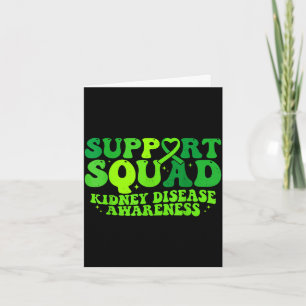 Unterstützungsteam grüne Schleife PKD Nierenerkran Karte