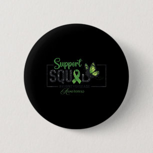Unterstützungsteam Grüne Schleife Schmetterling Ni Button