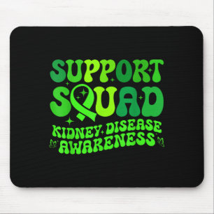 Unterstützungsteam grünes PKD-Nierenkrankheitsband Mousepad