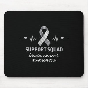 Unterstützungsteam Hirnkrebsbewusstsein Hirntumor Mousepad