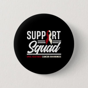 Unterstützungsteam Kehlkopf Mund Kopf Hals Krebs Button