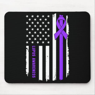 Unterstützungsteam Lupus-Bewusstsein Krieger Kämpf Mousepad