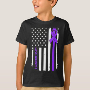 Unterstützungsteam Lupus-Bewusstsein Krieger Kämpf T-Shirt