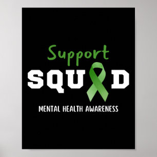 Unterstützungsteam Mental Health Awareness Spaß Gr Poster