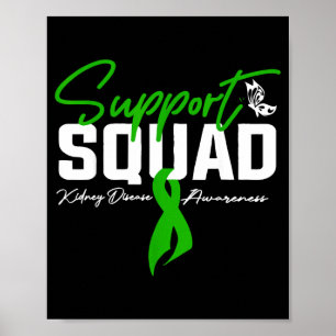 Unterstützungsteam Nierenerkrankung Bewusstseinsmo Poster
