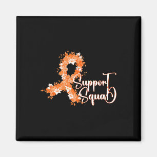 Unterstützungsteam Orange Band Leukämie Blutkrebs Magnet