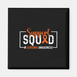 Unterstützungsteam Orange Band Leukämie Blutkrebs Magnet