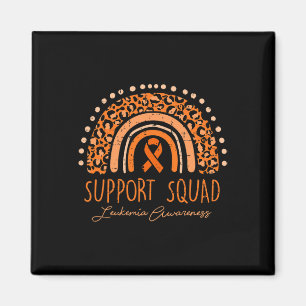 Unterstützungsteam Orange Band Leukämie Blutkrebs Magnet