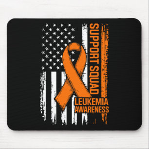 Unterstützungsteam Orange Band Leukämie Blutkrebs  Mousepad