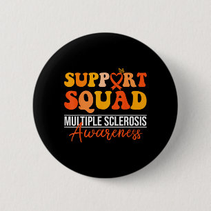 Unterstützungsteam Orange Schleife MS Walk Nervens Button