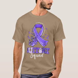 Unterstützungsteam Periwinkle-Band Schmetterling S T-Shirt